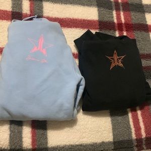 Two small Jeffree Star hoodies.